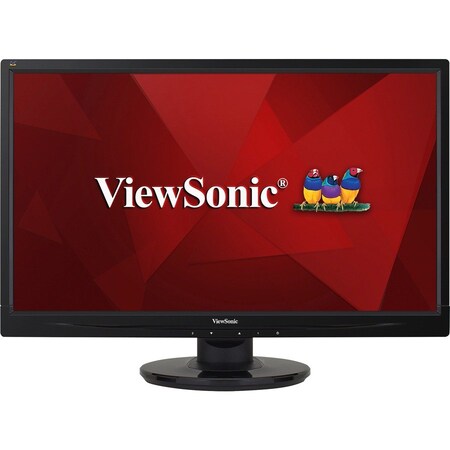 Viewsonic LED Monitor, Widescreen, 20-1/10"Wx7-4/5"Dx14-2/5"H, Black VEWVA2246MHLED